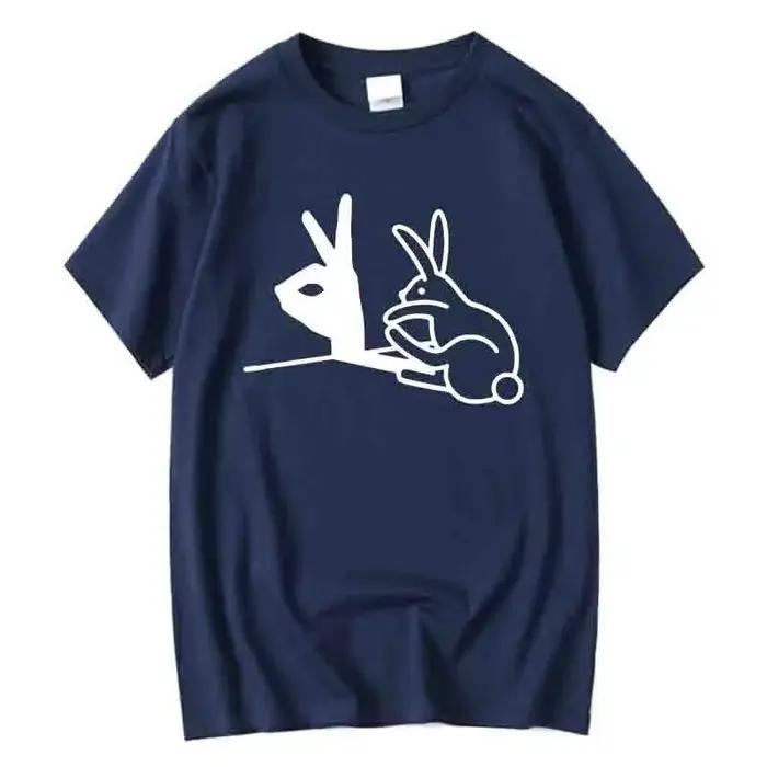 Hommes mode haut décontracté qualité 100% coton Cool drôle conception impression t-shirt en vrac été