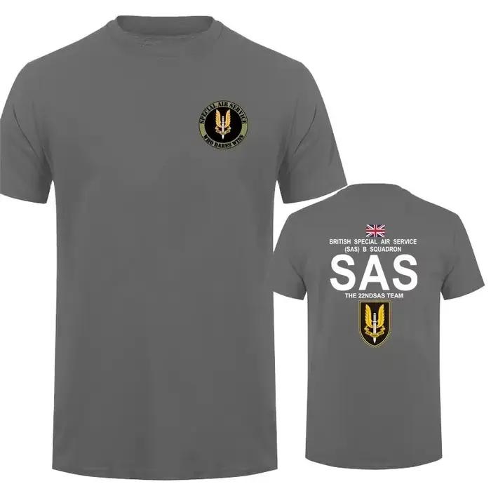 T-Shirt militaire SAS Sniper pour hommes, T-shirt de l'armée pour hommes, opérations militaires spéc