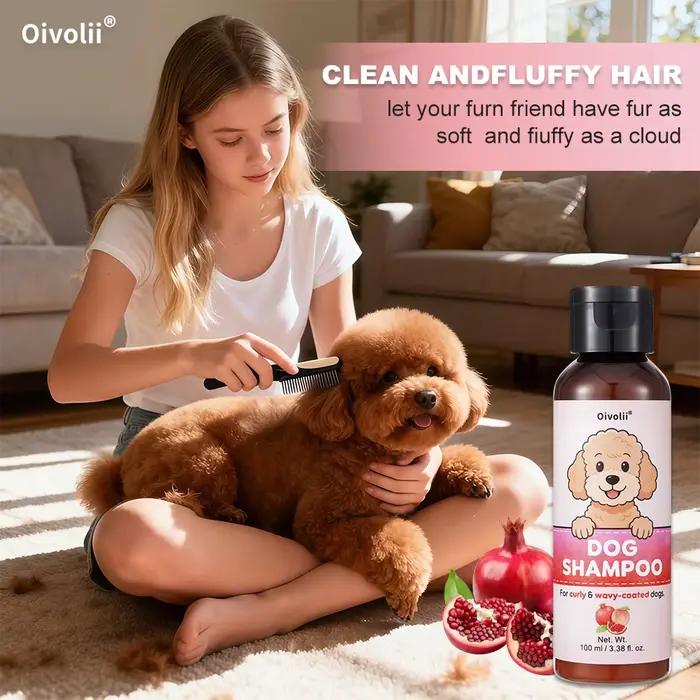 Shampooing pour chien démêlant et hydratant pour poils bouclés et ondulés