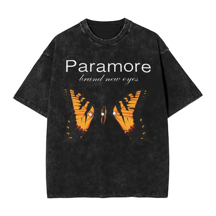 Paramore Band T-shirts pour hommes en pur coton, T-shirts amusants à col rond, hauts à manches courtes, nouvelle collection