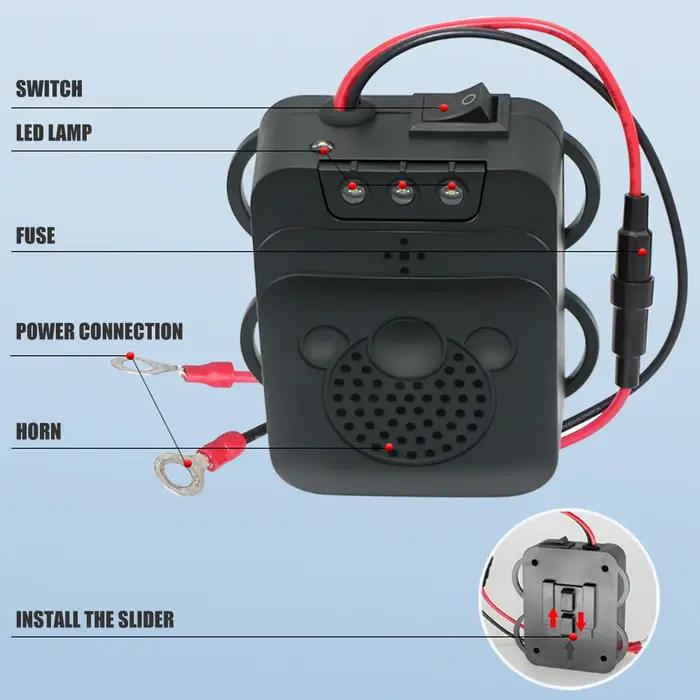 Répulsif Ultrasonique Anti-Souris, Anti-Serpents, Anti-Cafards et Anti-Araignées pour la Protection