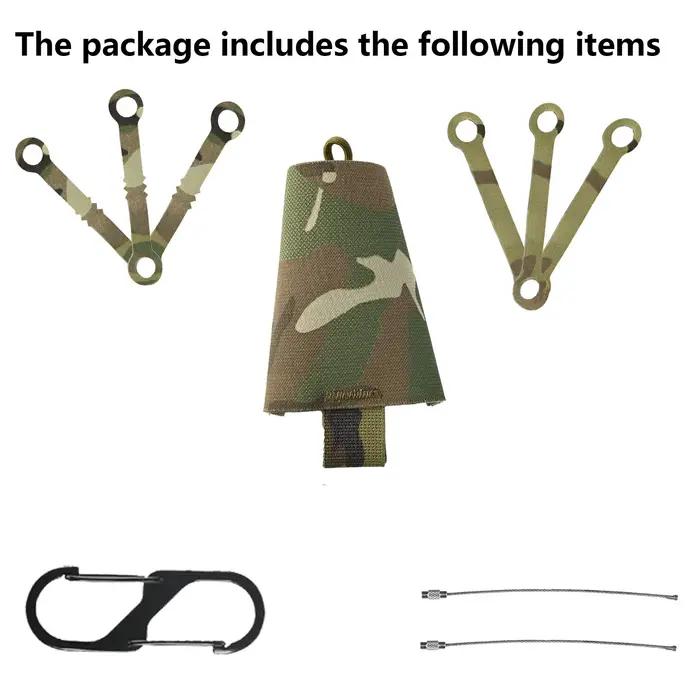Porte-chem lights tactique avec mousquetons SABADO 6 pièces pour chasse outdoor