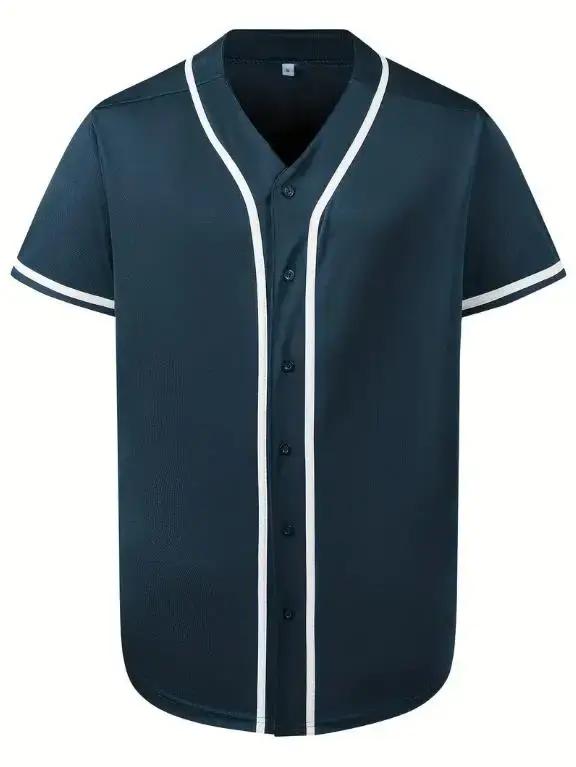 Maillots de baseball vierges pour hommes