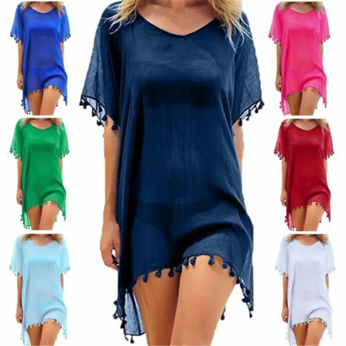 Robe de plage dentelle crochetée 2025 - Couverture maillot de bain élégante pour femme été