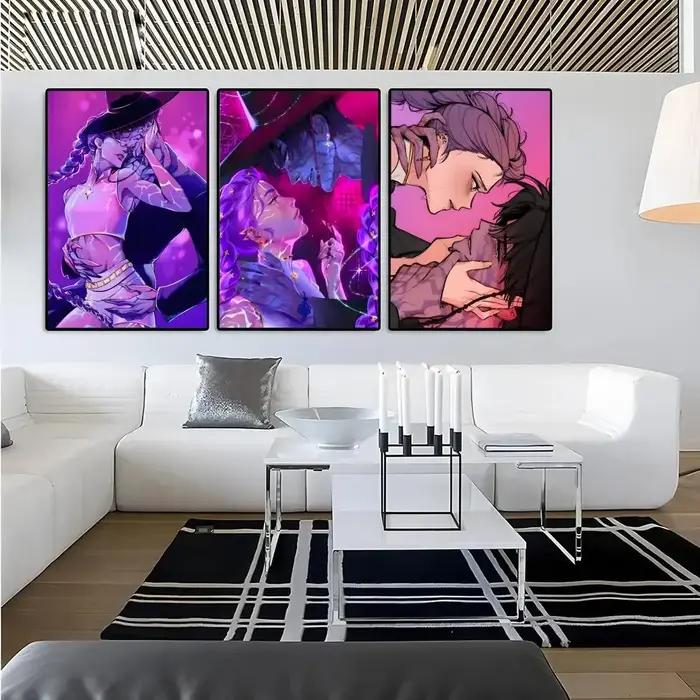 Affiche D-Demon Hunters Anime Vintage Style Moderne Décoration Murale Chambre Salon Occasions Spéciales