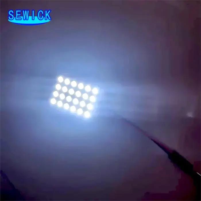 50 pièces CANBUS C5W led T10 prise 12/24/48SMD 2835 puce LED feston ampoule voiture dôme lumière Can