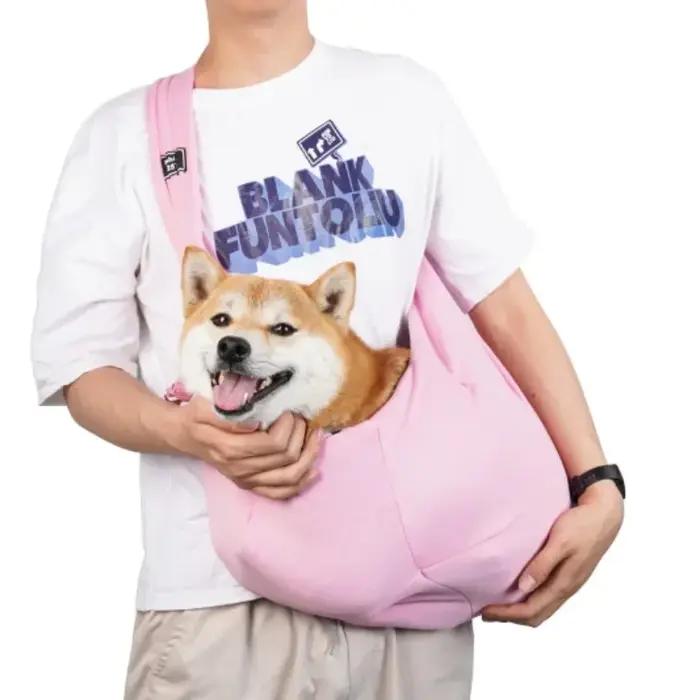 Sac à bandoulière pliable respirant pour chien