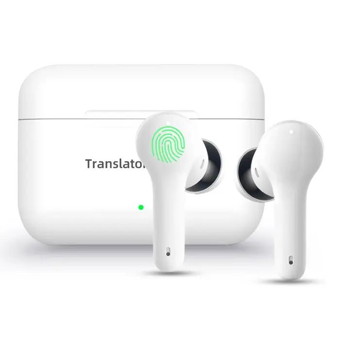 Écouteurs traducteur Wooask M6 144 langues traduction bidirectionnelle instantanée hors ligne casque