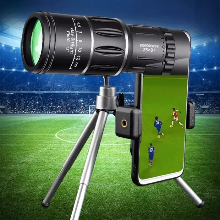 Monoculaire 16x52 double mise au point - Grand diamètre pour observation nocturne ornithologie photo