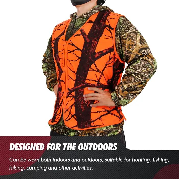 GUGULUZA M-4XL Homme Extérieur GlaRandonnée Pêche Camping html Orange Gilet vaccage Rapide Respirant