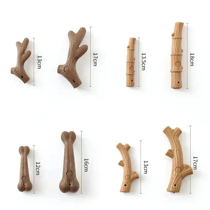 Bois de pin bois de cerf chien jouets à mâcher pour mâcher agressif chien bâton à mâcher Indestructible résistant Durable chien jouets cadeau