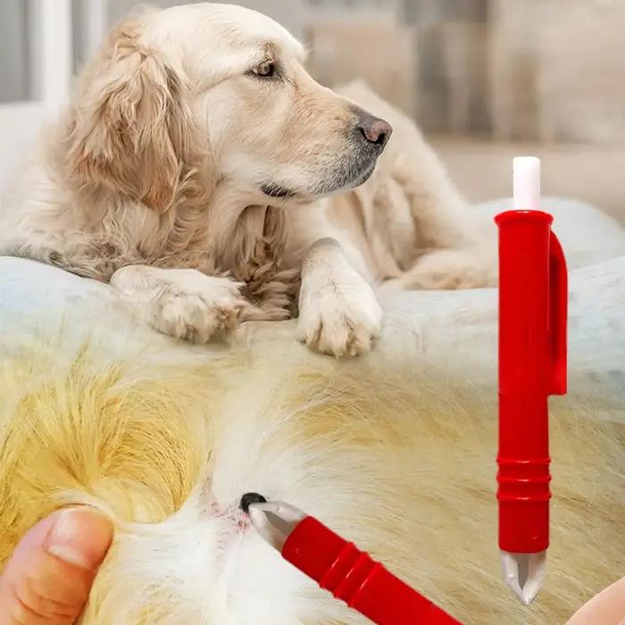 Ensemble d'outils pour enlever les tiques, pour chiens, pincettes, dissolvant de puces, peigne, fournitures pour poux, chat, animal de compagnie, fournitures d'élimination des tiques de cheval humain,