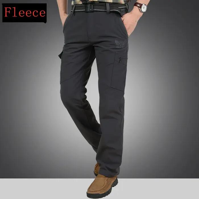 Pantalon hiver polaire épais imperméable militaire tactique cargo homme 4XL grande taille