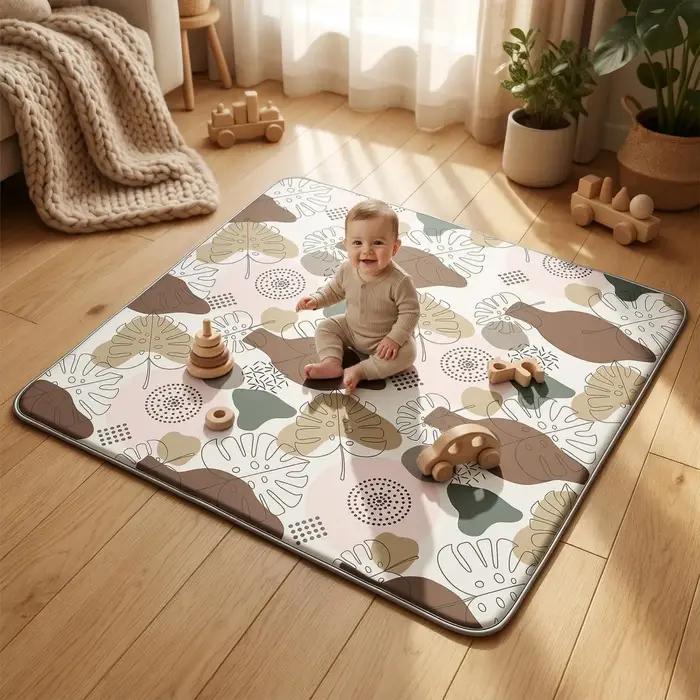 Tapis de jeu en coton doux et épais pour bébés et tout-petits sécurité confort jeux apprentissage développement enfants occasions spéciales