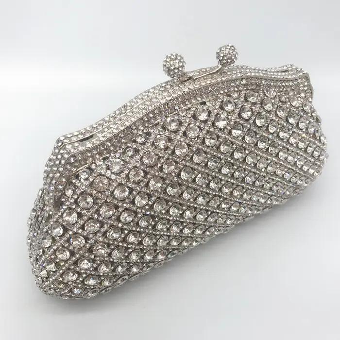 Approvisionnement d'usine Hot Crystal Diamond Purse Ladies