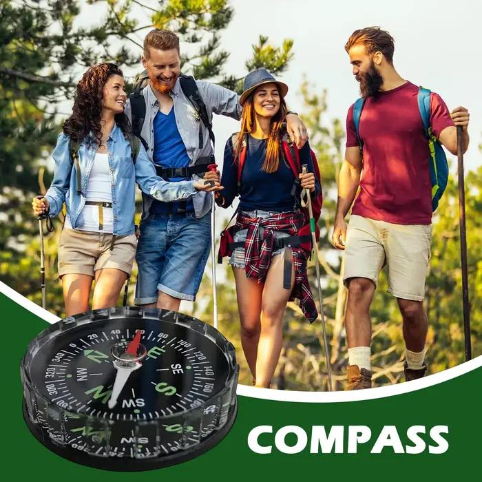 Boussole de camping imperméable multifonctionnelle pour la navigation