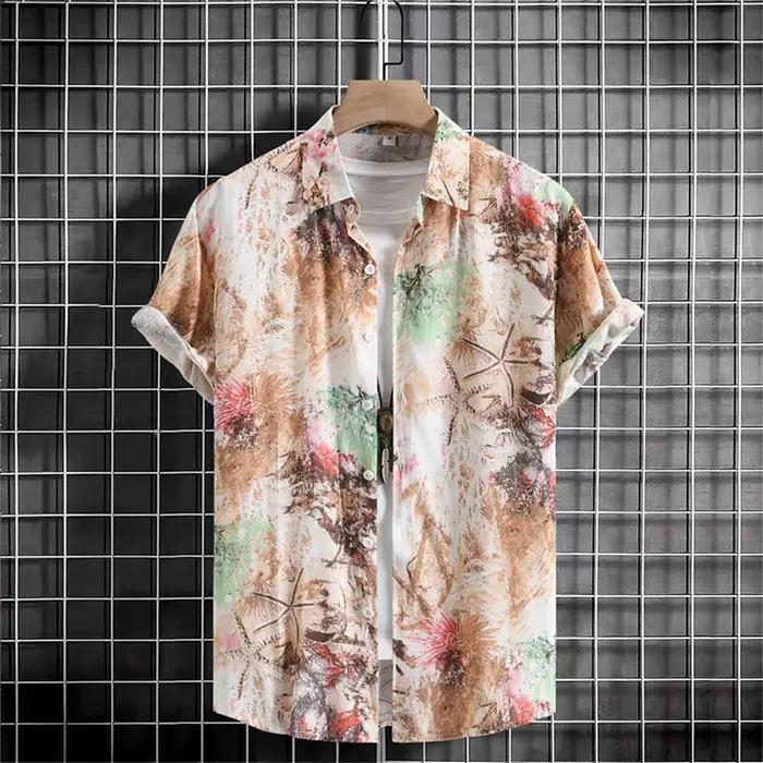 Chemise décontractée homme imprimée 3D style vintage à manches courtes pour homme grande taille confortable pour le quotidien et les occasions spéciales