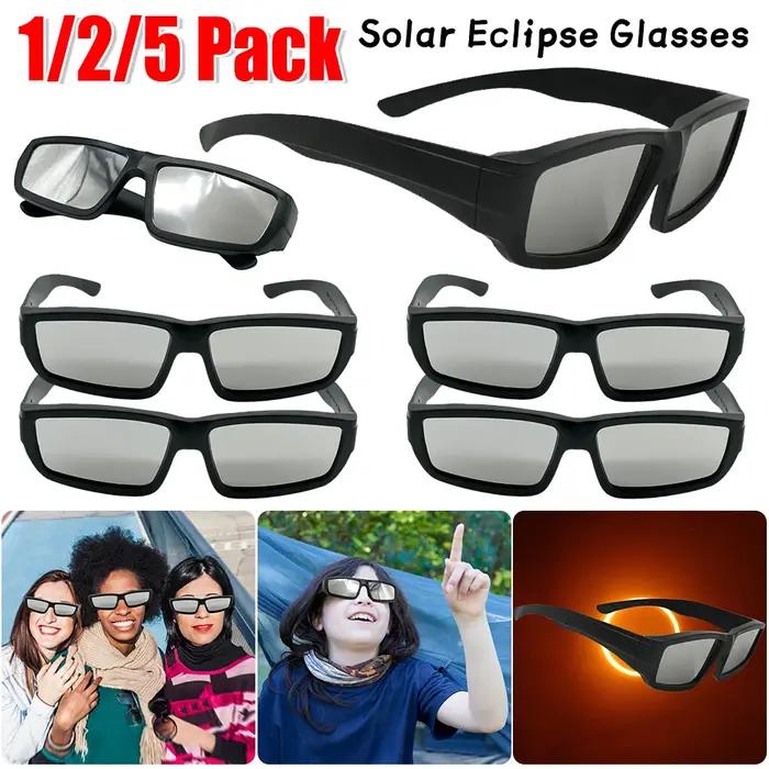 Lunettes éclipse solaire 1/2/5 paires sécurité observation soleil UV chasse astronomie