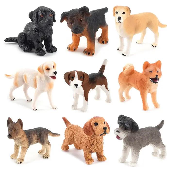 Figurines Miniatures de Mini Chien et Chiot