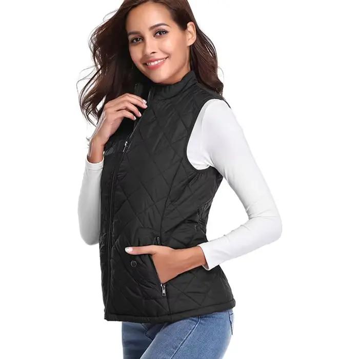Femmes chaud loisirs gilet automne et hiver coton gilet fille Flexible thermique hiver chaud veste gilet