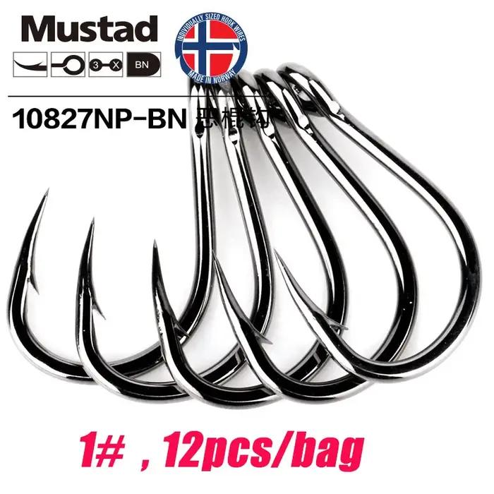 Mustad Norvège Origine Hameçon de pêche en mer Super Puissance Hameçons circulaires de grande taille