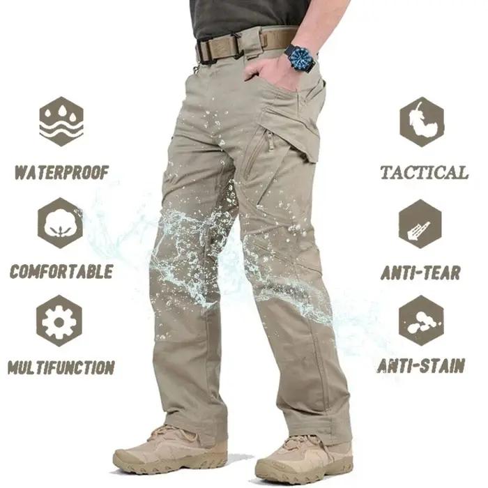 Pantalon tactique IX9 ville outdoor combat imperméable randonnée cargo homme pantalon polyvalent