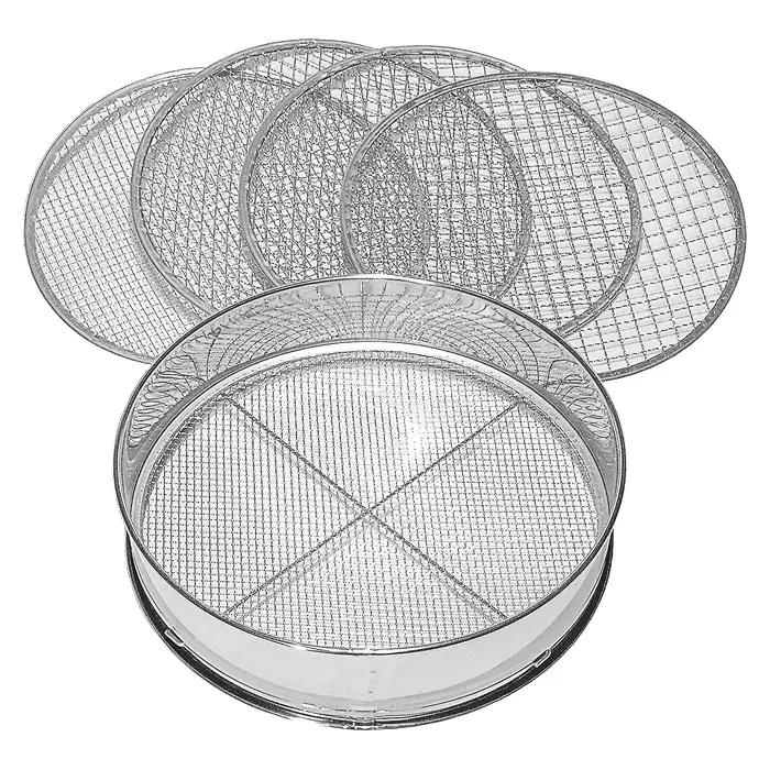 Jeu de tamis de sol en acier inoxydable résistant aux acides et alcalins pour jardiniers multifonctionnels occasions spéciales