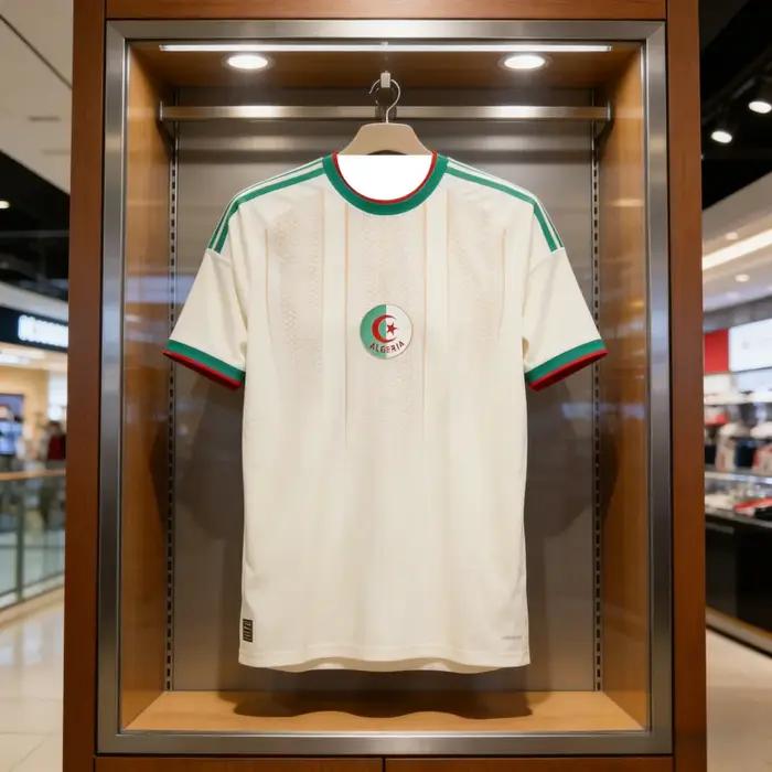 Nouveau maillot de football 3D de l'équipe nationale d'Algérie, à manches courtes, séchage rapide, r