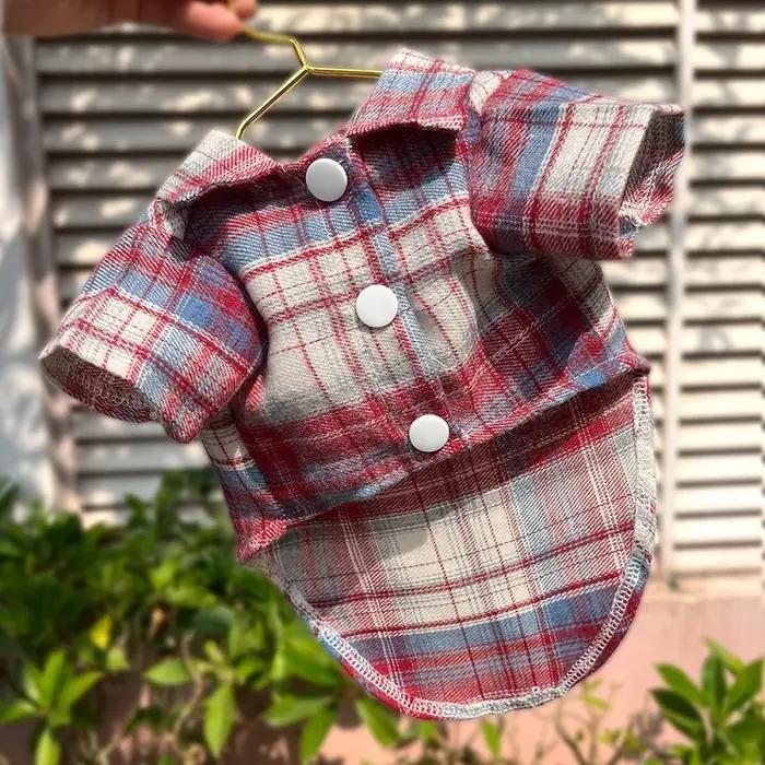 T-Shirt classique pour chien avec anneau en D, vêtements à la mode pour chiot, manteau de printemps,