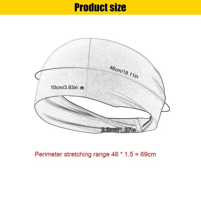 Bandeau de sport élastique absorbant à séchage rapide pour hommes et femmes, bandeau anti-transpirat