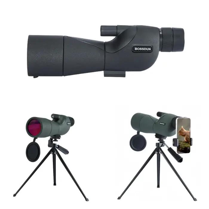 Lunette d'observation 25-75x60 ED lentille Bak4 pour ornithologie chasse camping zoom haute puissance