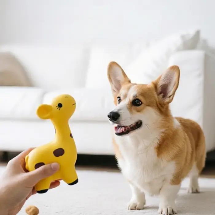 Jouet couineur pour chien - Jouet interactif pour animaux de compagnie pour soulager l'ennui, jouet à mâcher durable, accessoire interactif amusant pour chiots