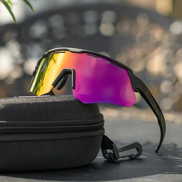 ROCKBROS – lunettes de vélo polarisées pour hommes et femmes, 4 lentilles, vtt, cyclisme sur route,
