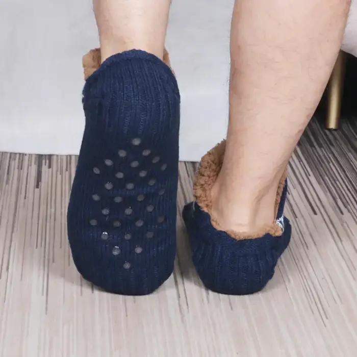Chaussettes chaudes d'intérieur pour chasse - Pantoufles douces anti-dérapantes Hommes Femmes Hiver
