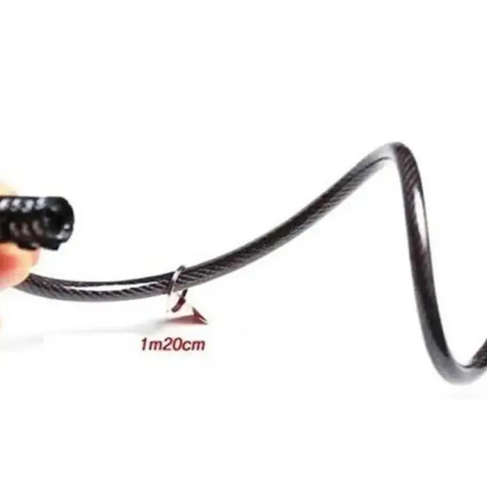  Serrure à chaîne de sécurité robuste – Cadenas à code à 4 chiffres pour motos et vélos de montagne 