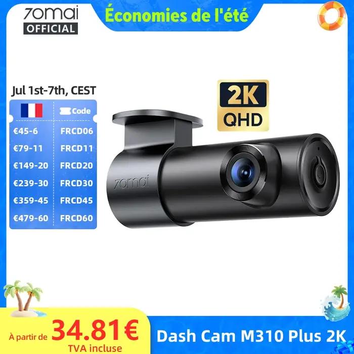 Caméra embarquée 70mai M310 Plus 2K 1440P 143 ° FOV F1.55 Contrôle vocal intelligent Surveillance de stationnement 24h
