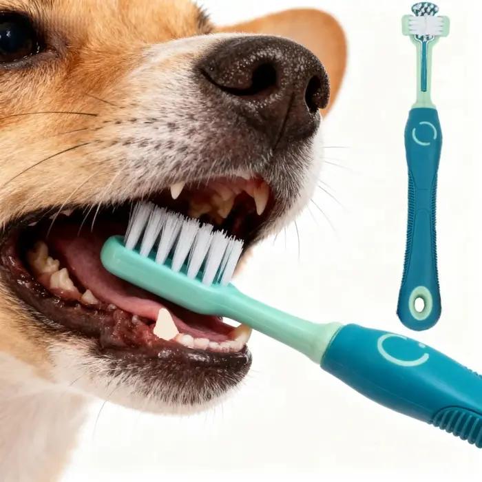 Brosse à dents multi-angle pour animaux de compagnie