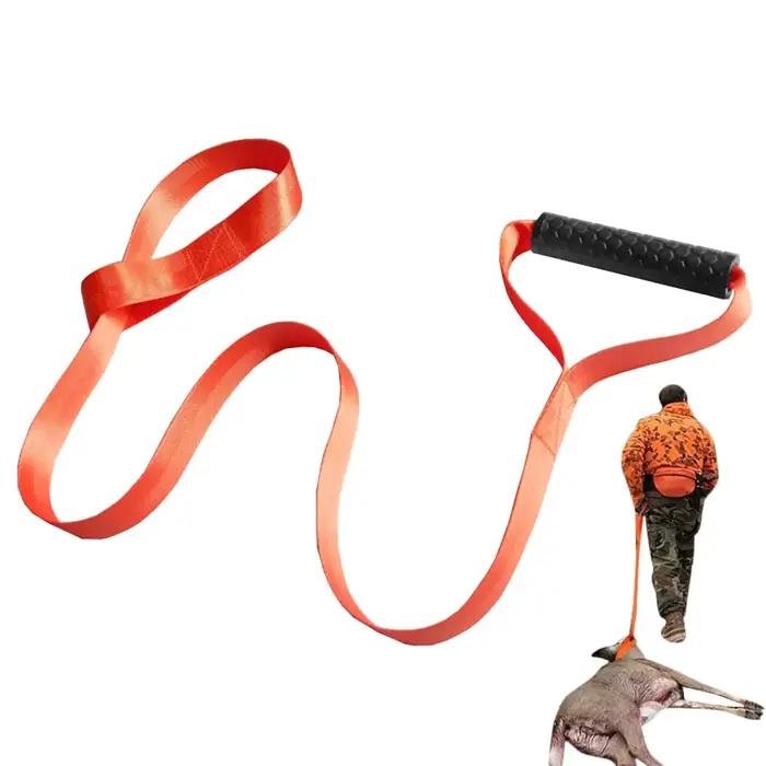 Harnais de traction cerf portable avec poignée et corde pour chasse - équipement ferme polyvalent