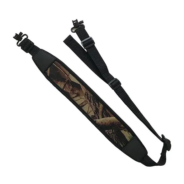 Sangle de fusil tactique Jungle à 2 points avec émerillons, sangle d'épaule rembourrée durable, sangles de chasse réglables en nylon