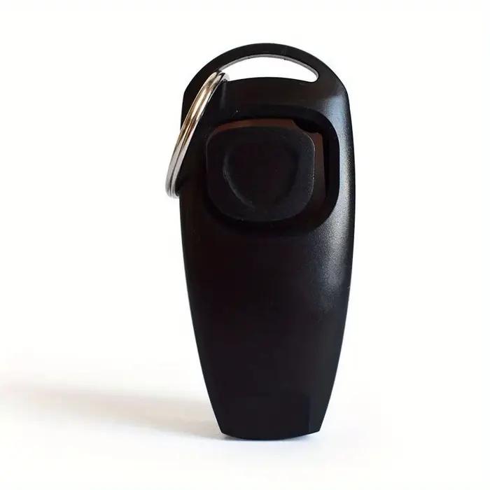 Clicker et sifflet multifonctions 2 en 1 pour animaux de compagnie, entraîneur de chien avec porte-c