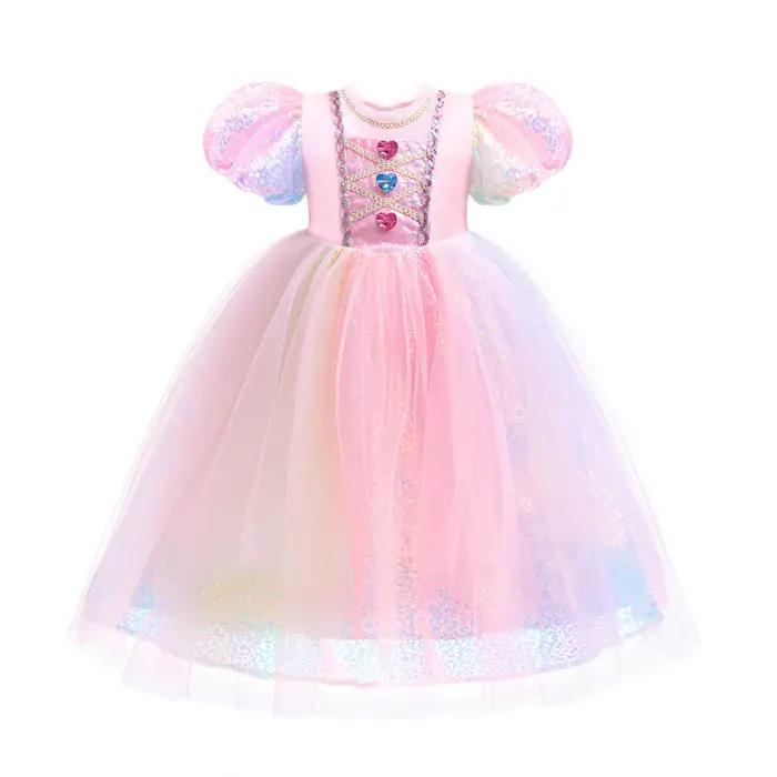 Robe de princesse sirène pour filles