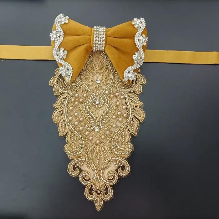 Cravate pour hommes, Design Original, bijoux faits à la main, haut de gamme, costume de Banquet d'af