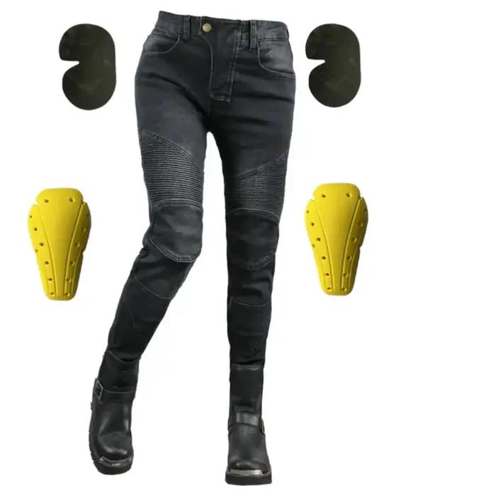 Pantalons de moto femmes ZELVIK robustes et élégants pour protection anti-eau et anti-vent usages quotidien et voyages longue distance