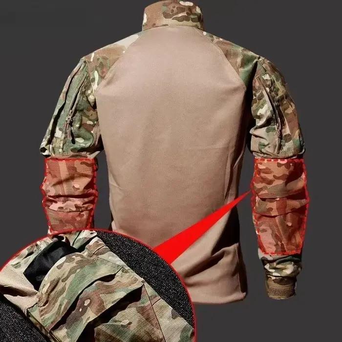 Combinaison tactique homme airsoft paintball chasse - Uniforme forces spéciales avec pantalon cargo