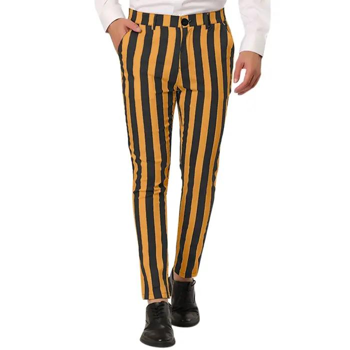 Pantalon homme été automne rayé grande taille frais casual sweatpants Harajuku mode streetwear