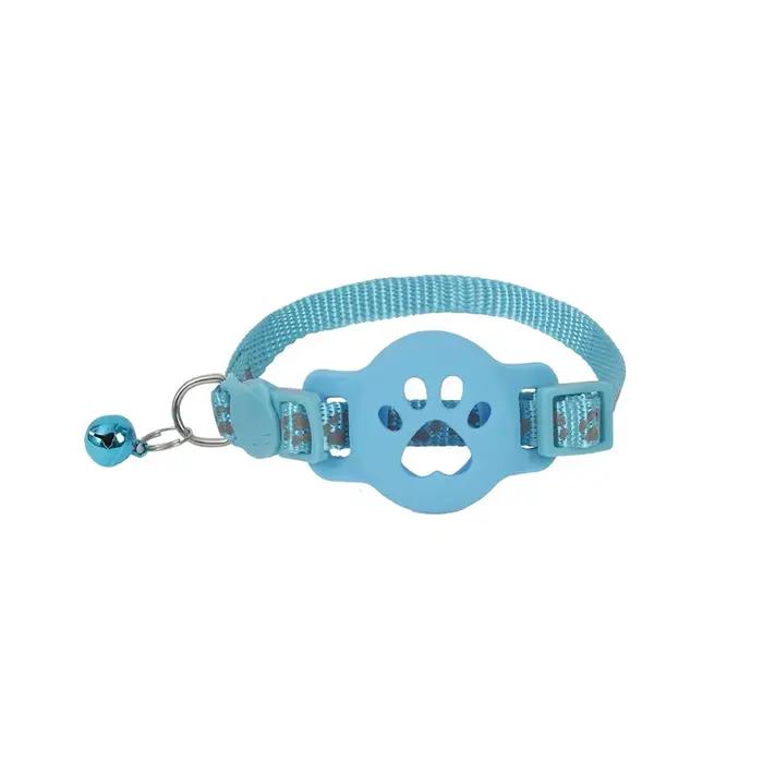 Collier de sécurité pour chat avec boucle, bandes réfléchissantes, réglable pour collier Airtag, ant