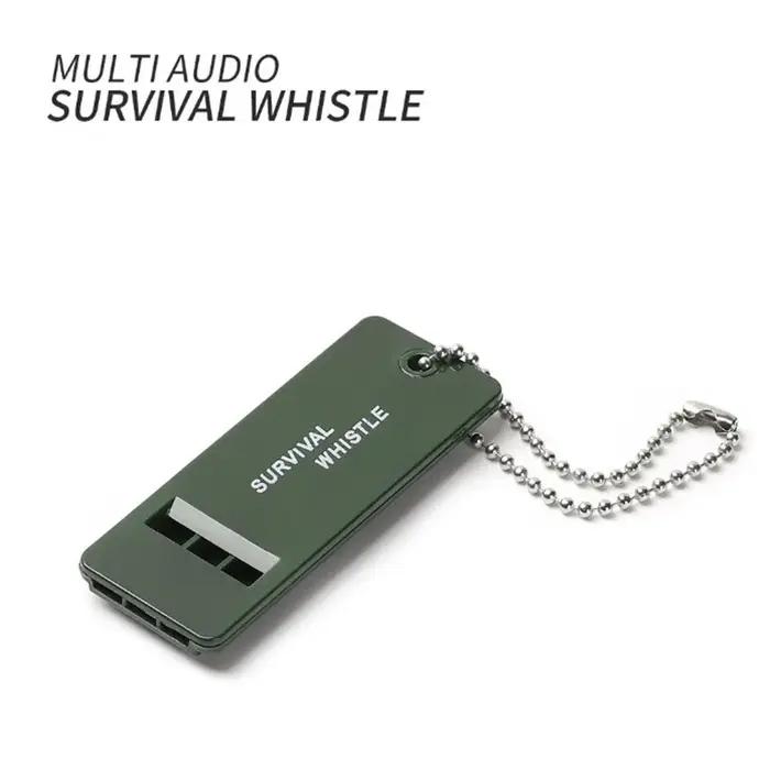 Sifflet de survie vert armée pour camping randonnée sport de plein air sécurité en extérieur occasions spéciales