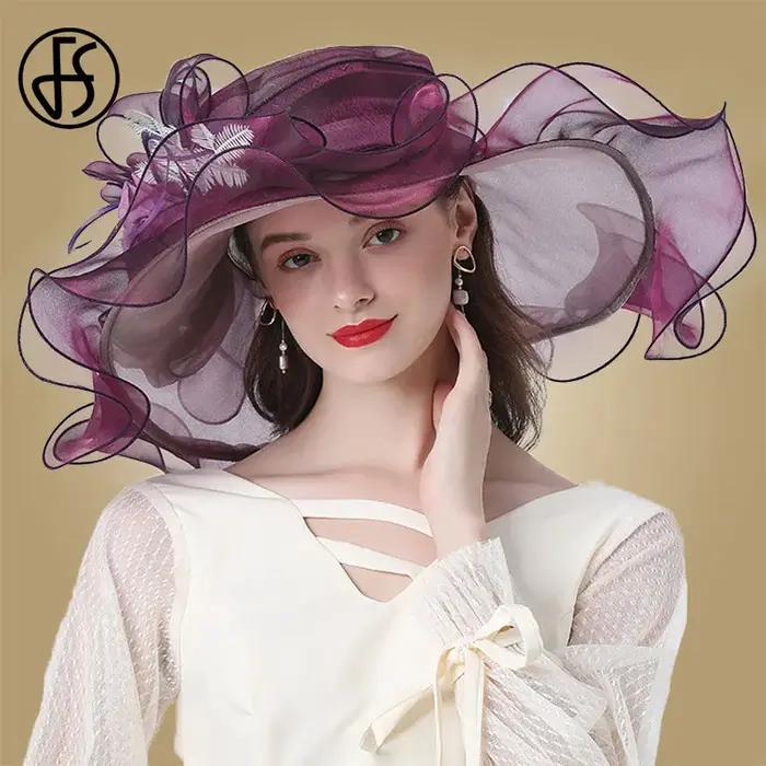 Chapeaux Fascinateurs à fleurs élastiques pour femmes