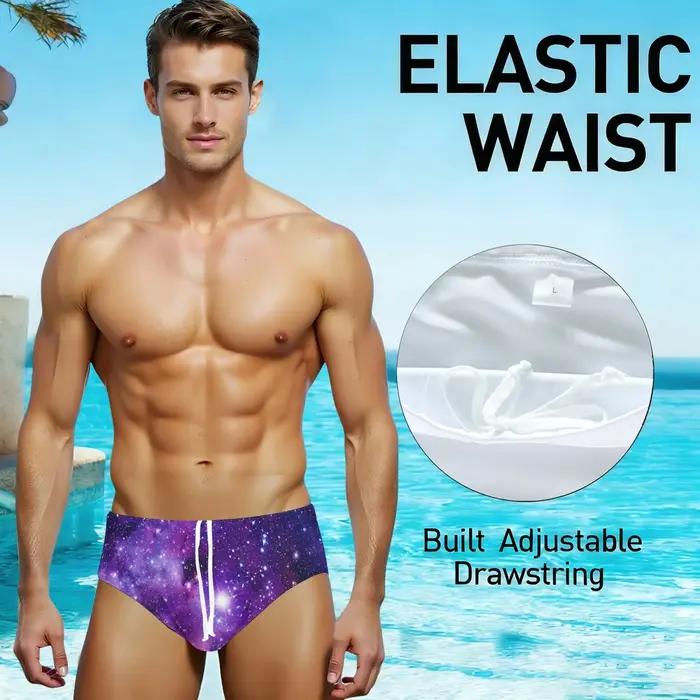 Galaxy Starry Sky – maillot de bain sexy pour hommes, léger et confortable, slip de plage, short de