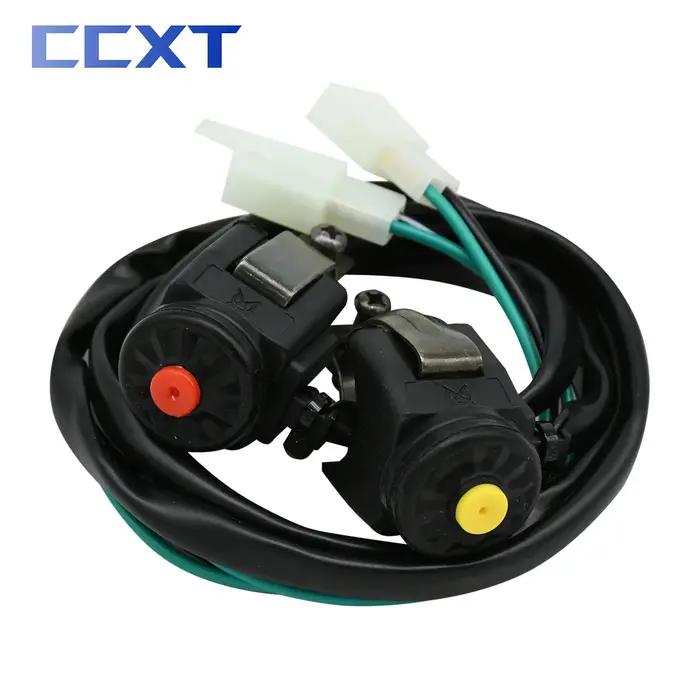 Bouton de klaxon de Motocross, interrupteur de démarrage du moteur, convertisseur électrique couramm